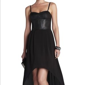 Bcbg leather bustier dress